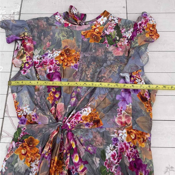 All Saints Multicolor Floral Mini Dress - Picture 7 of 8